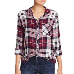 Rails Hunter Long Sleeve - Lychee & Navy